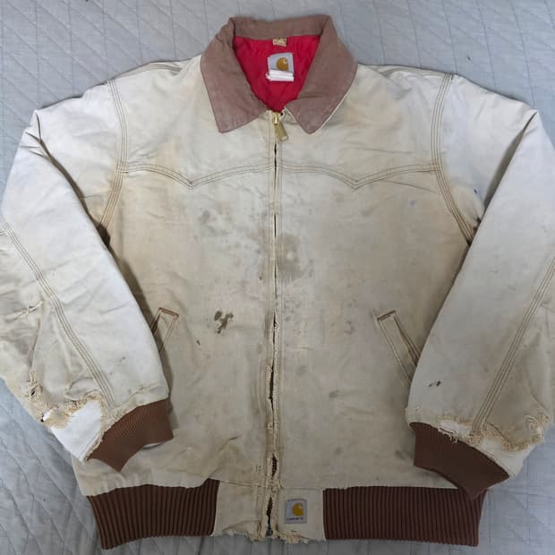[XXL] 80-90s 빈티지 칼하트 산타페 j13 14트래쉬드 워크자켓