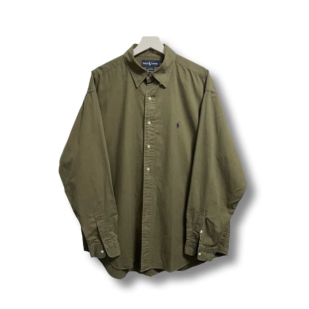 [XL] 폴로 랄프로렌 빈티지 옥스포드 셔츠 올리브 카키