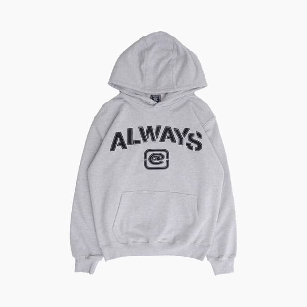 [M] 올웨이즈 스텐실 후드티 그레이