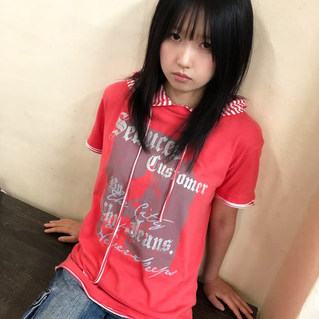 95 UNIONBAY 유니온베이 후드 반팔 티셔츠