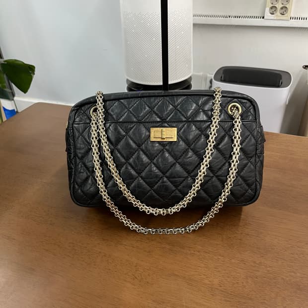 샤넬 2.55 카프스킨 체인 숄더 카메라백