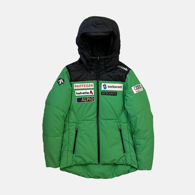 데상트 스위스팀 아우디 덕다운 오리털 패딩