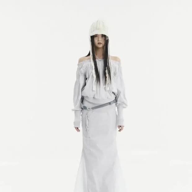 오호스 머메이드 2-way 오픈 웨이스트 스커트 원피스