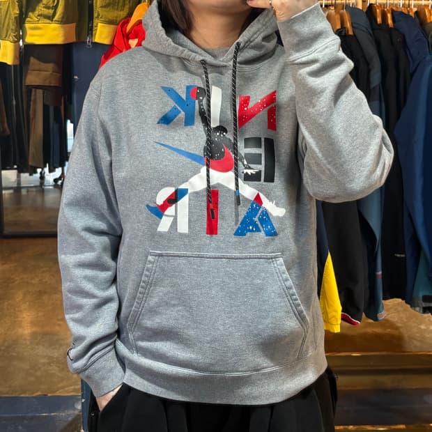 조던 프린팅 그레이 후드