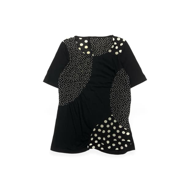 Sensounico Dot Patchwork T-Shirt