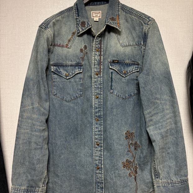 [Lee X Saytouche] 웨스턴 데님 셔츠 인디고 라이트 m