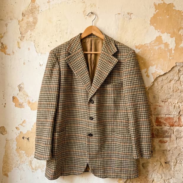 헤링본 퓨어울 자켓