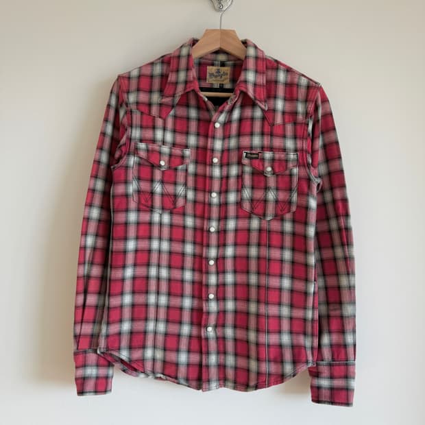 AKM X Wrangler 웨스턴 체크 셔츠