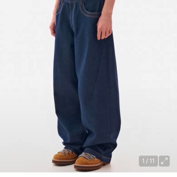 (L) 테이크이지 벌룬 와이드핏 데님팬츠 (인디고블루) 판매