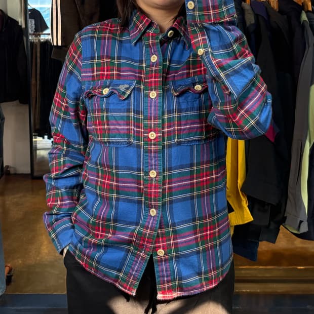 아베크롬비 체크 셔츠