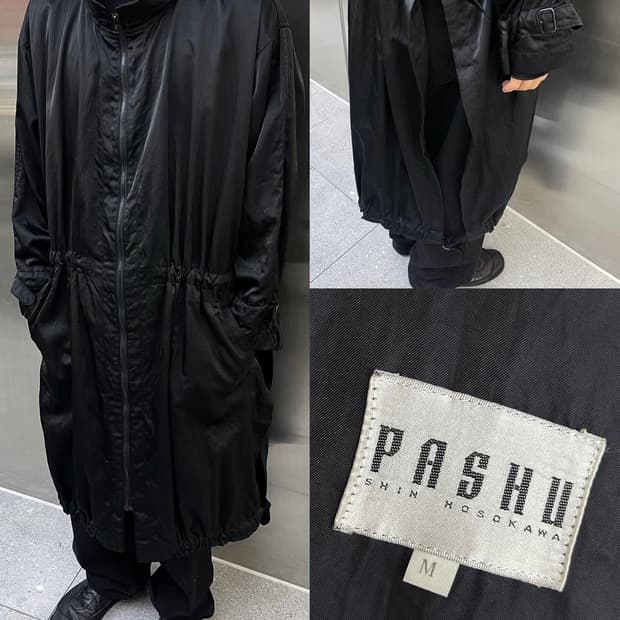 Pashu By Shin Hosokawa 80s 나일론 점프수트 집 코트