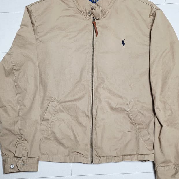 폴로 랄프로렌 베이지 봄버 자켓 트윌 해링턴 바라쿠다 바이스윙
