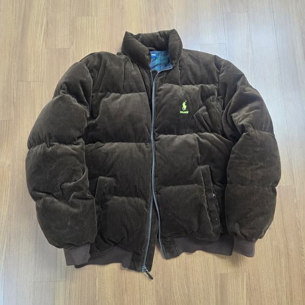 (XL) 폴로 팔라스 코듀로이 패딩 브라운