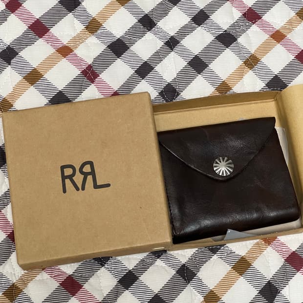 더블알엘 콘초레더 월렛 다크 브라운