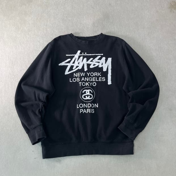 95 스투시 월드투어 크루넥 맨투맨 