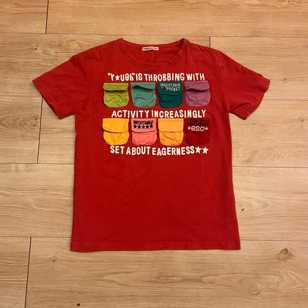 Rough natural charm Poket T-shirt