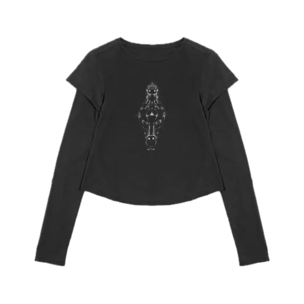 suu layered long sleeve (charcoal)
