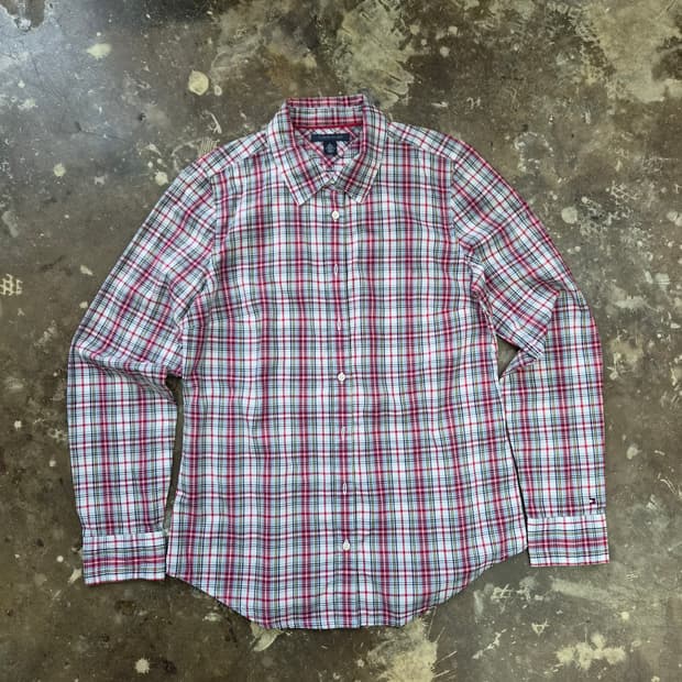 M) 타미힐피거 체크셔츠 남방