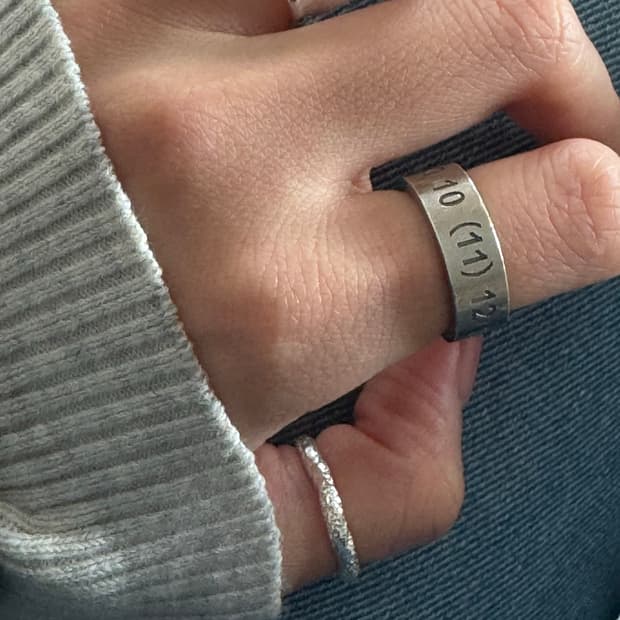 메종 마르지엘라 뉴메리컬 실버 링