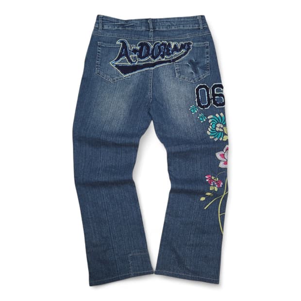 VTG Y2K 오리엔탈 부츠컷 데님 팬츠 (30in)