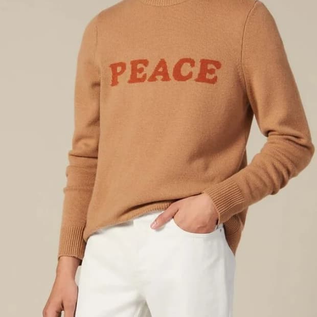 산드로 옴므 PEACE 크루넥 울 니트