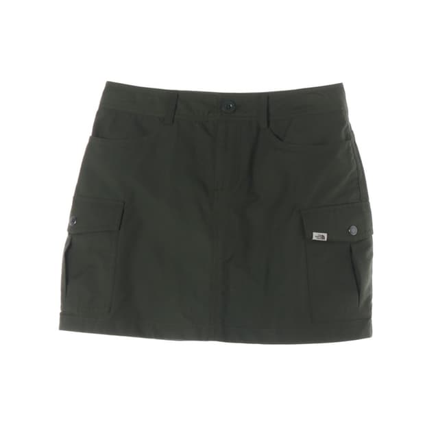 노스페이스 카키 카고 포켓 미니 스커트 64