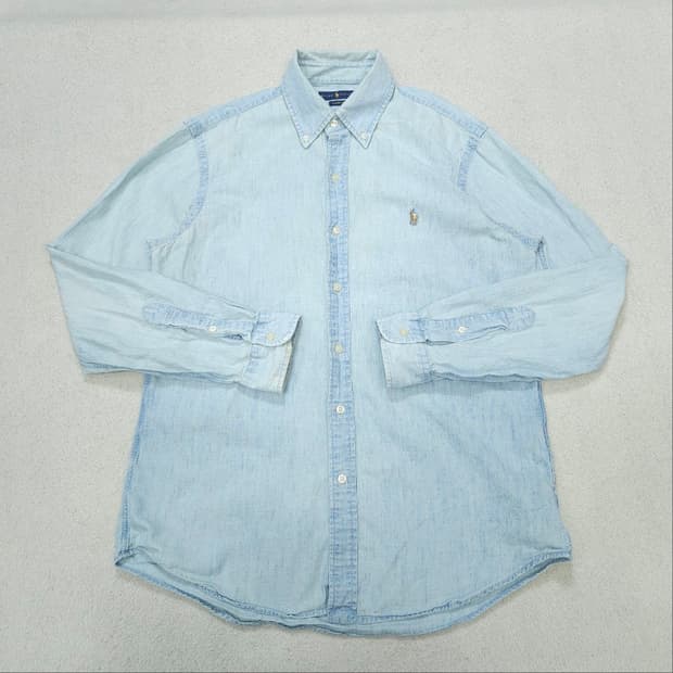 폴로 랄프 로렌 신형 샴브레이 셔츠 M
