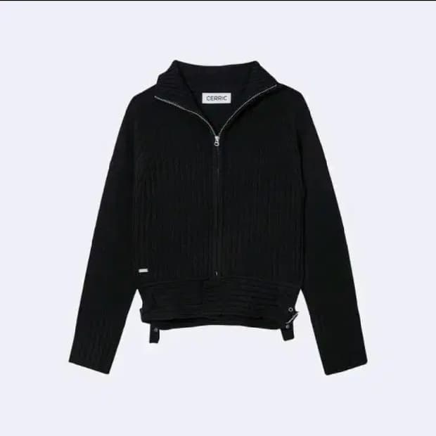 세릭 세릭 HEM BUTTON KNIT ZIP UP 집업 니트