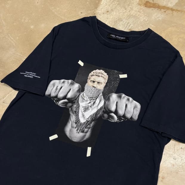 L 닐바렛 루즈핏 그래픽 티셔츠 