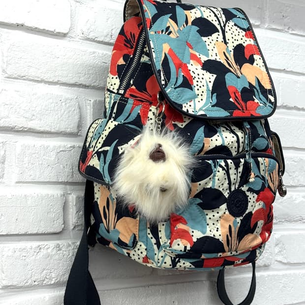 키플링 플라워패턴 백팩