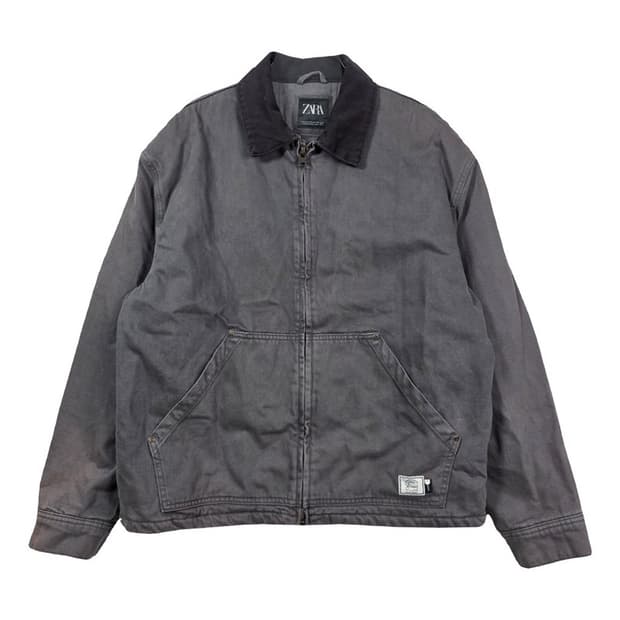ZARA 워크웨어 디트로이트 자켓 다크그레이 XL