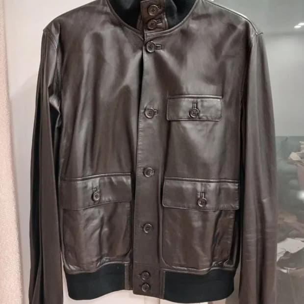 RALPH LAUREN PURPLE LABEL LEATHER JACKET