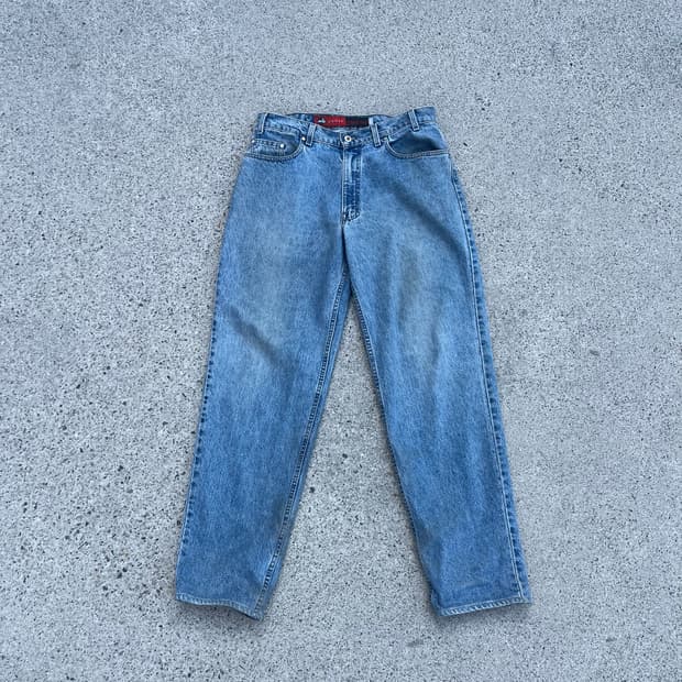 90s USA made Levi's 연청 루즈핏 실버탭 