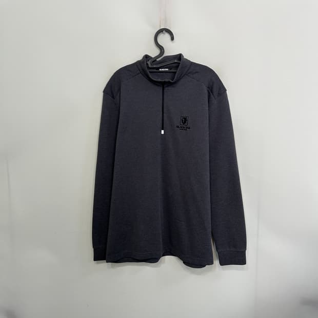 블랙야크 남성 기모 반집업 티셔츠 110