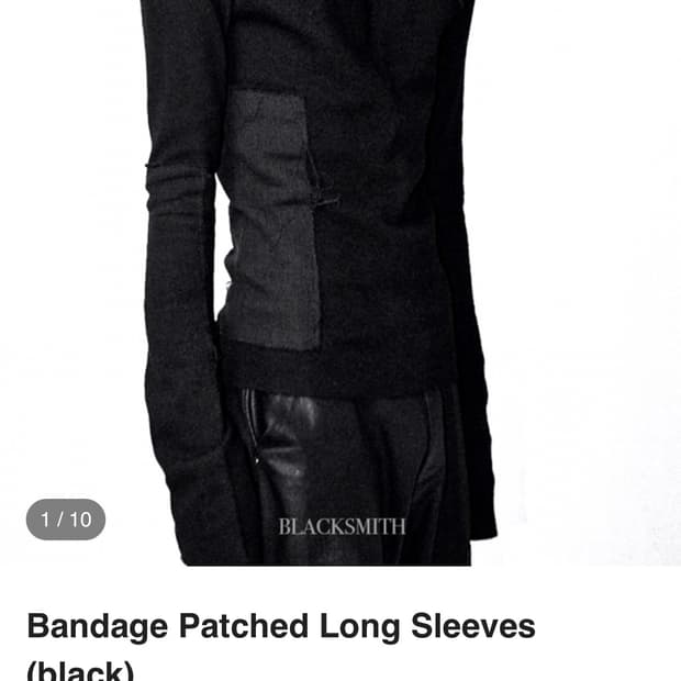 블랙스미스 blacksmith 슬리브 블랙 새상품