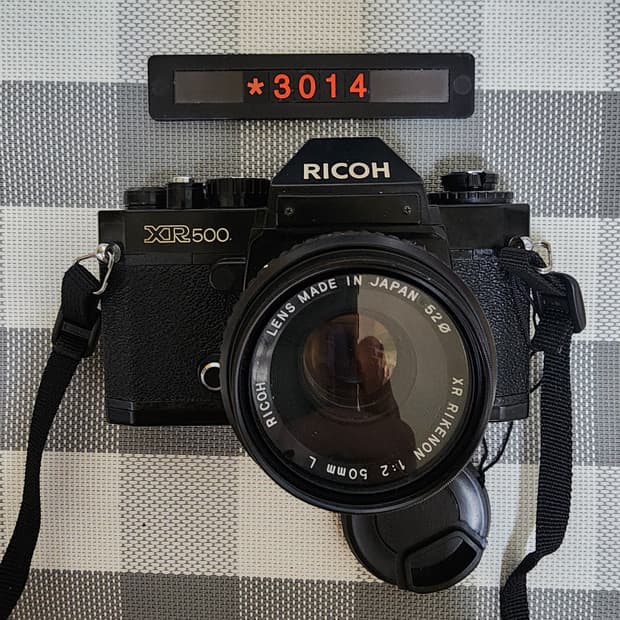 리코 XR-500 필름카메라 1대2 렌즈