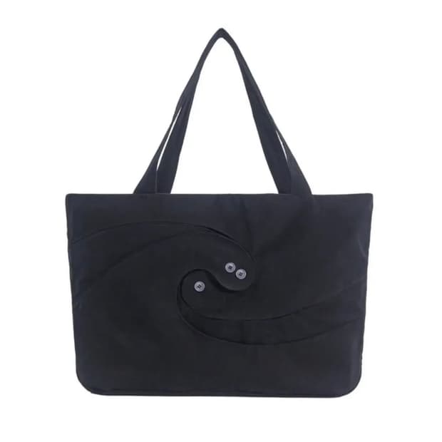 데이콜미 051-Spiral Tote Bag Black