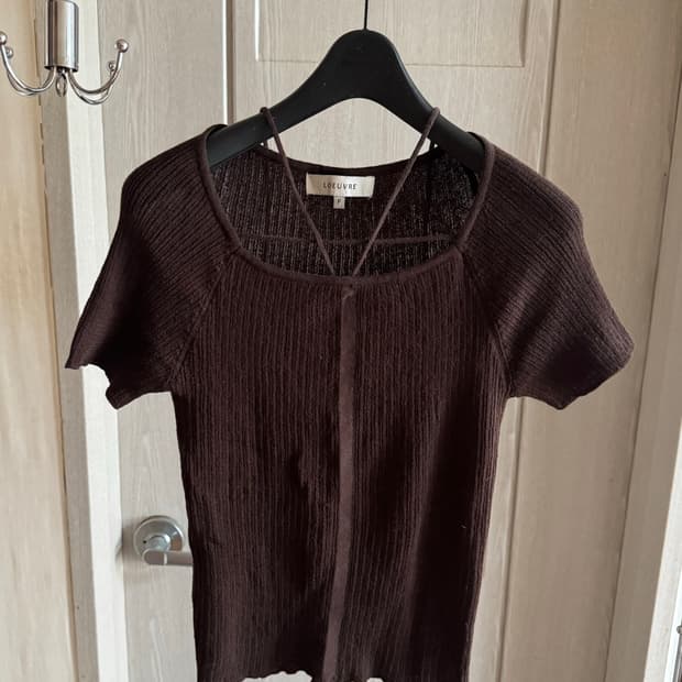루에브르 반팔 니트탑