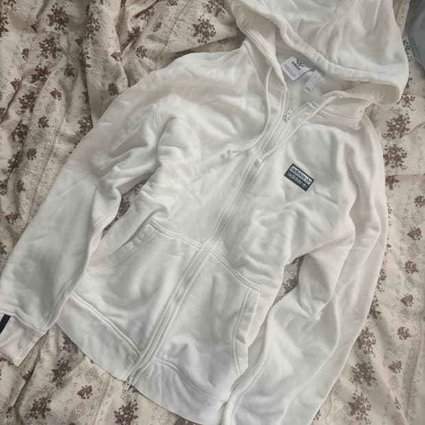 아디다스 올 화이트 투웨이집업