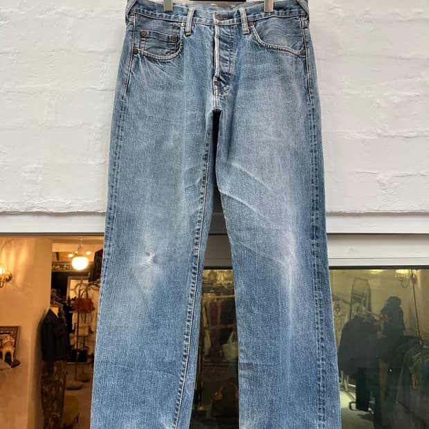 Evisu 에비수 연청 데님팬츠 W32