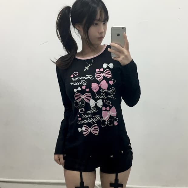 [JPN] 조지후쿠 갸루 리본 롱슬리브