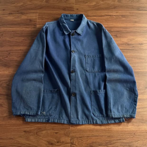 [L]90's 빈티지 워싱 프렌치 워크자켓