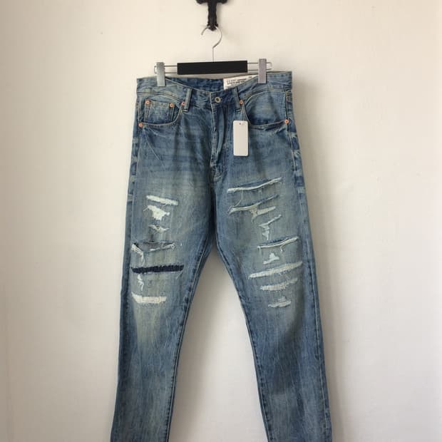 Damage washing pants