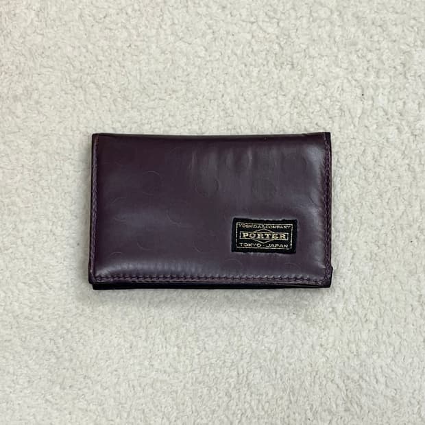 PORTER 포터 도트 지갑 퍼플