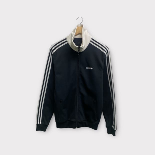 아디다스 베켄바우어 흰검 트랙탑 져지 L
