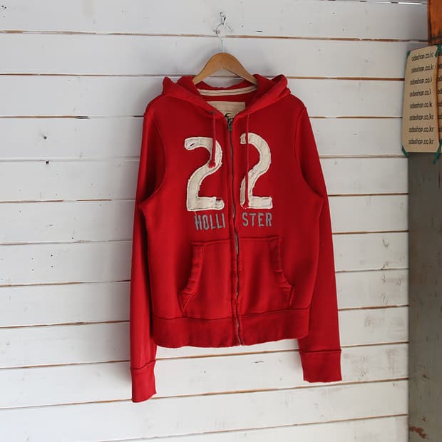 (착용컷) HOLLISTER 스웻 후드 집업 (남성용 100)