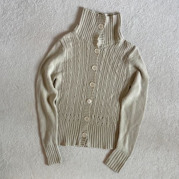 빈티지 연베이지 가디건