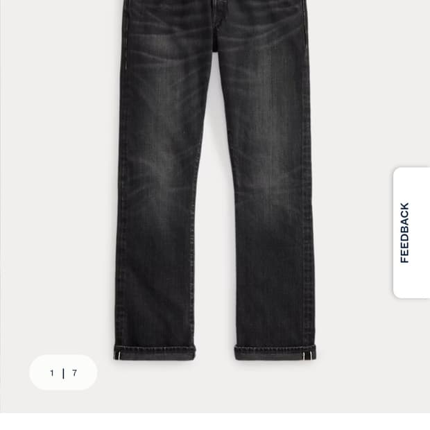 rrl 슬림부트 디스트레스트 흑청33/32 구매