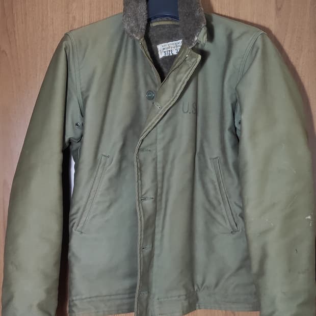 40s 오리지널 usn 덱자켓 100사이즈 표기 38