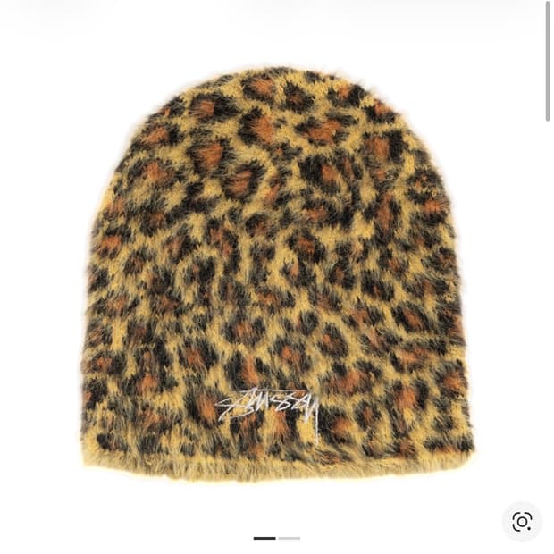 스투시 비니 레오파드